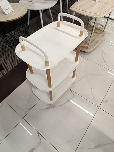 Сервировочный столик Case 56х35х82 white из шоурума 2